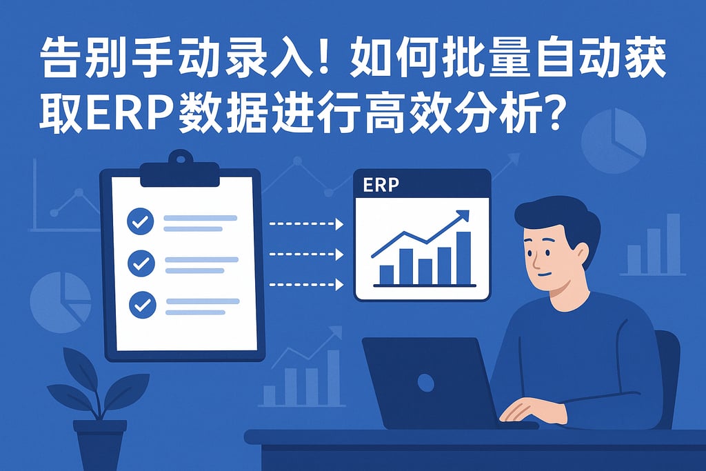 告别手动录入！如何批量自动获取ERP数据进行高效分析？