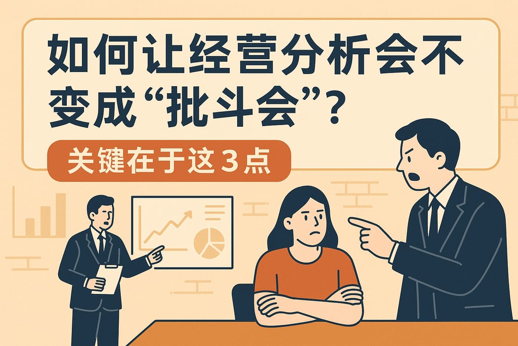如何让经营分析会不变成“批斗会”？关键在于这3点