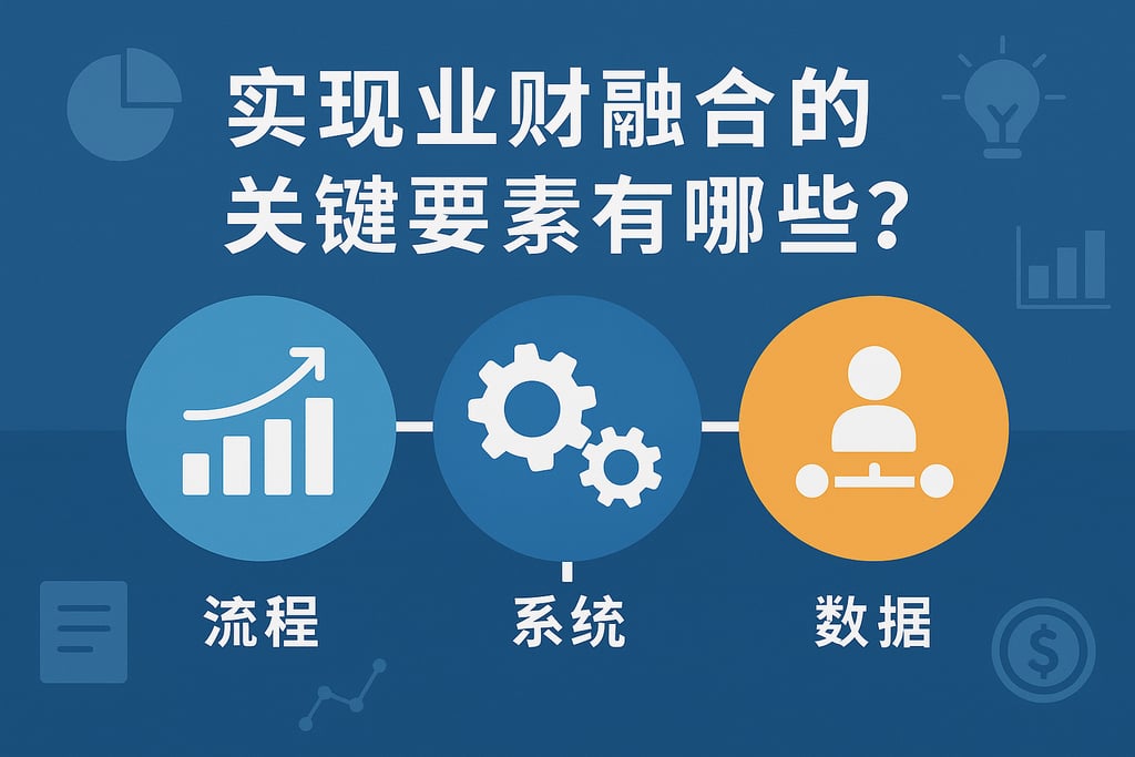 实现业财融合/业财一体化的关键要素有哪些？