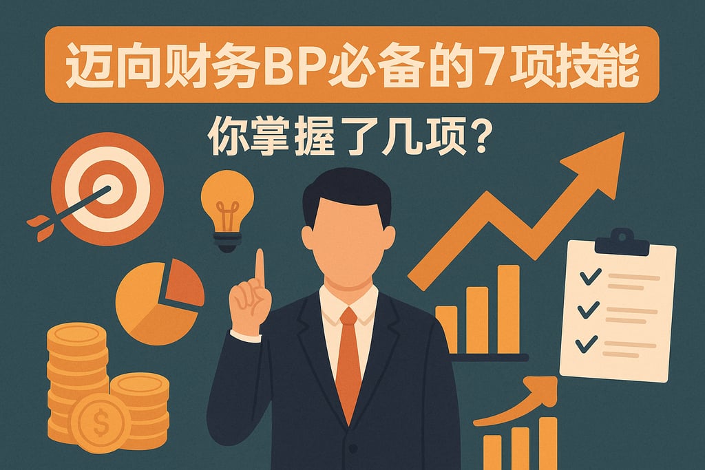 迈向财务BP必备的7项技能，你掌握了几项？