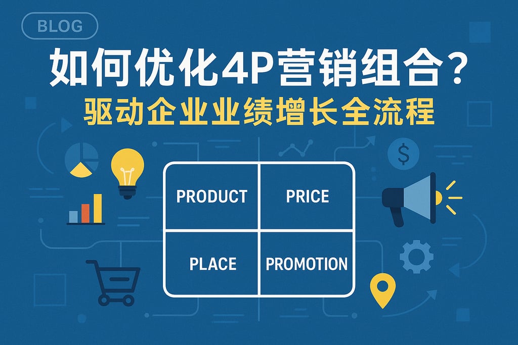 4P营销组合如何优化？驱动企业业绩增长全流程