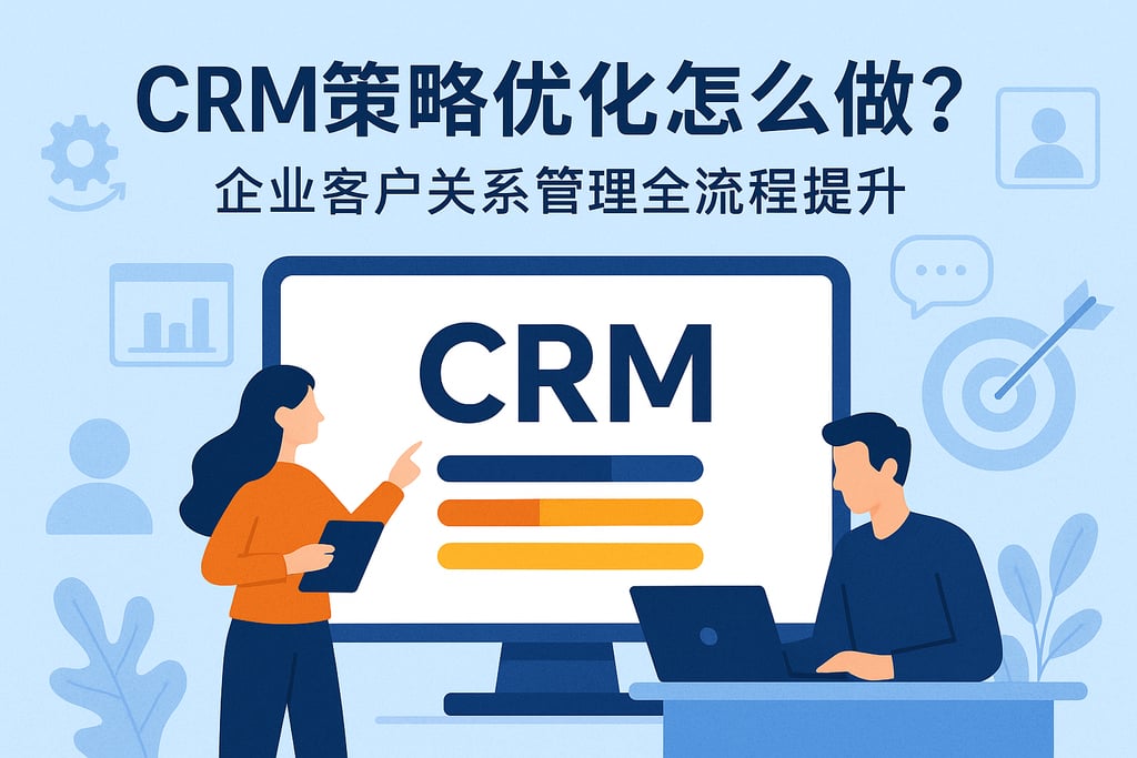 CRM策略优化怎么做？企业客户关系管理全流程提升