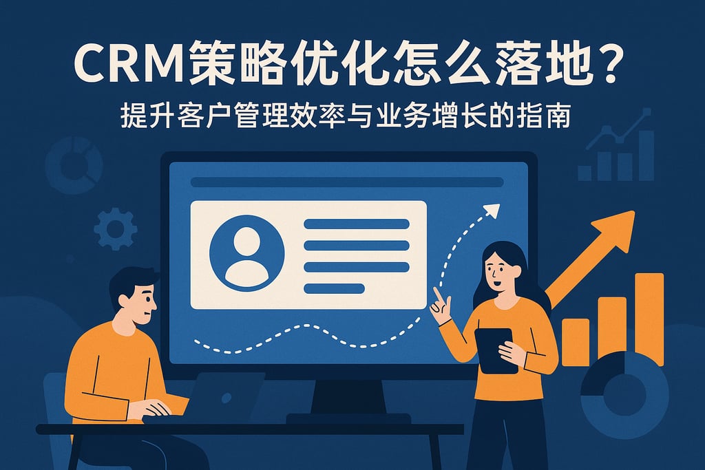 CRM策略优化怎么落地？提升客户管理效率与业务增长的指南