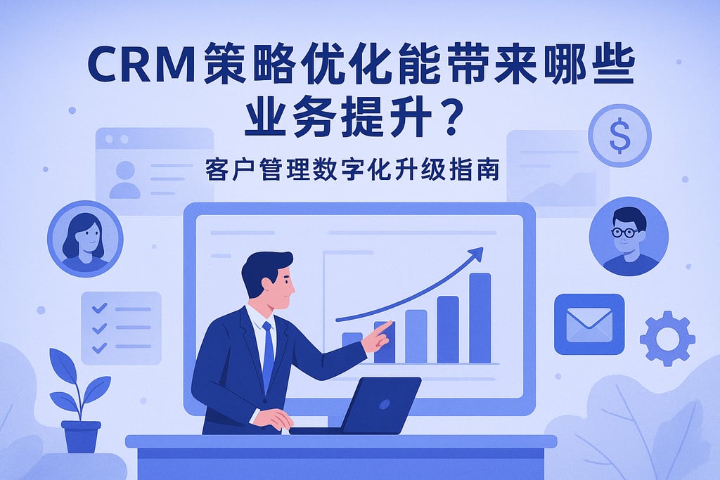 CRM策略优化能带来哪些业务提升？客户管理数字化升级指南