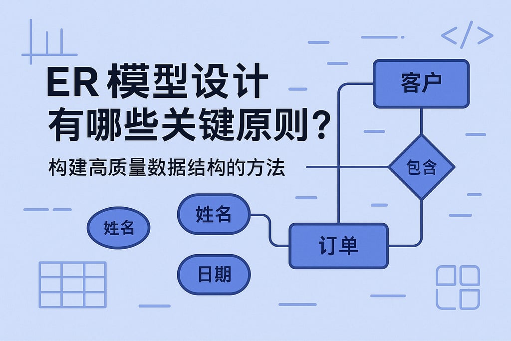 ER模型设计有哪些关键原则？构建高质量数据结构的方法