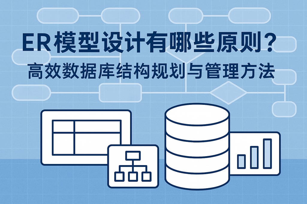 ER模型设计有哪些原则？高效数据库结构规划与管理方法