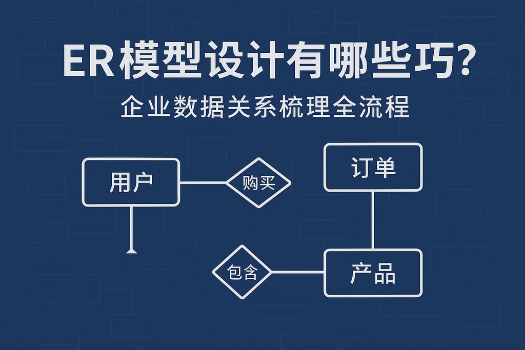 ER模型设计有哪些技巧？企业数据关系梳理全流程