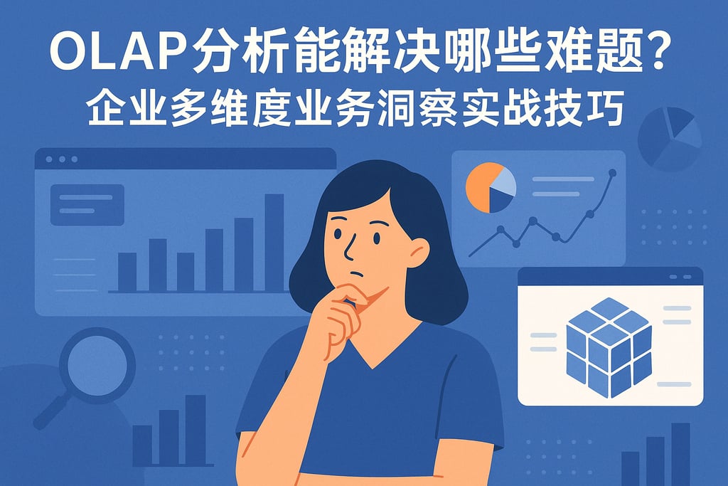 OLAP分析能解决哪些难题？企业多维度业务洞察实战技巧