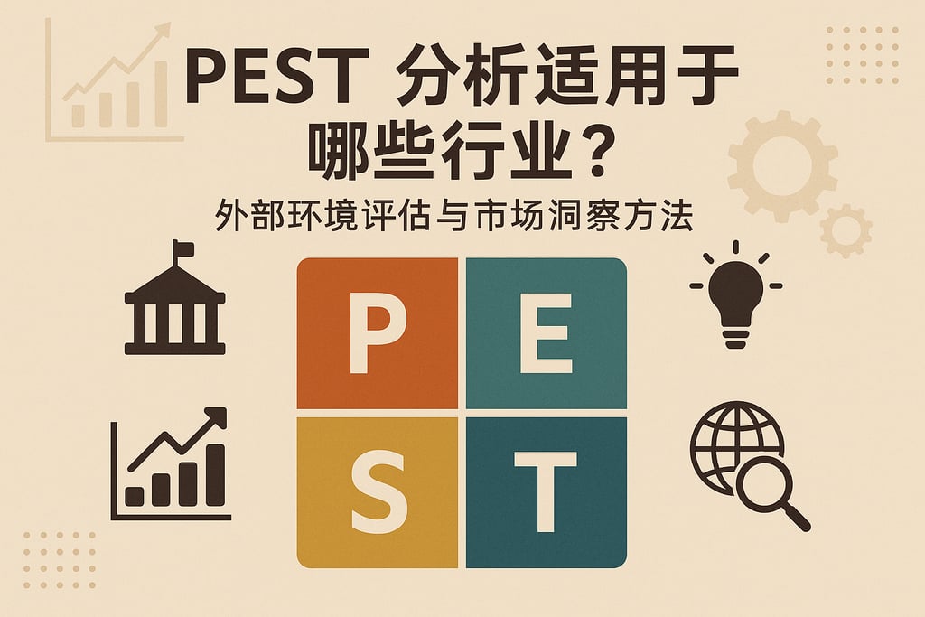 PEST分析适用于哪些行业？外部环境评估与市场洞察方法