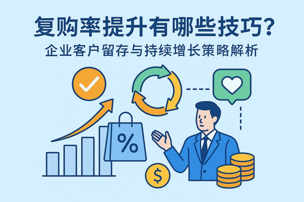 复购率提升有哪些技巧？企业客户留存与持续增长策略解析