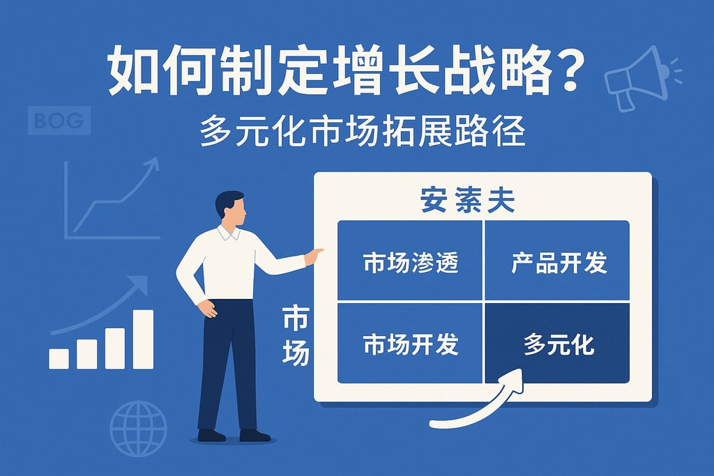 安索夫矩阵如何制定增长战略？多元化市场拓展路径