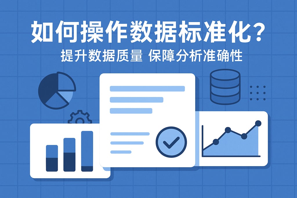 数据标准化如何操作？提升数据质量保障分析准确性