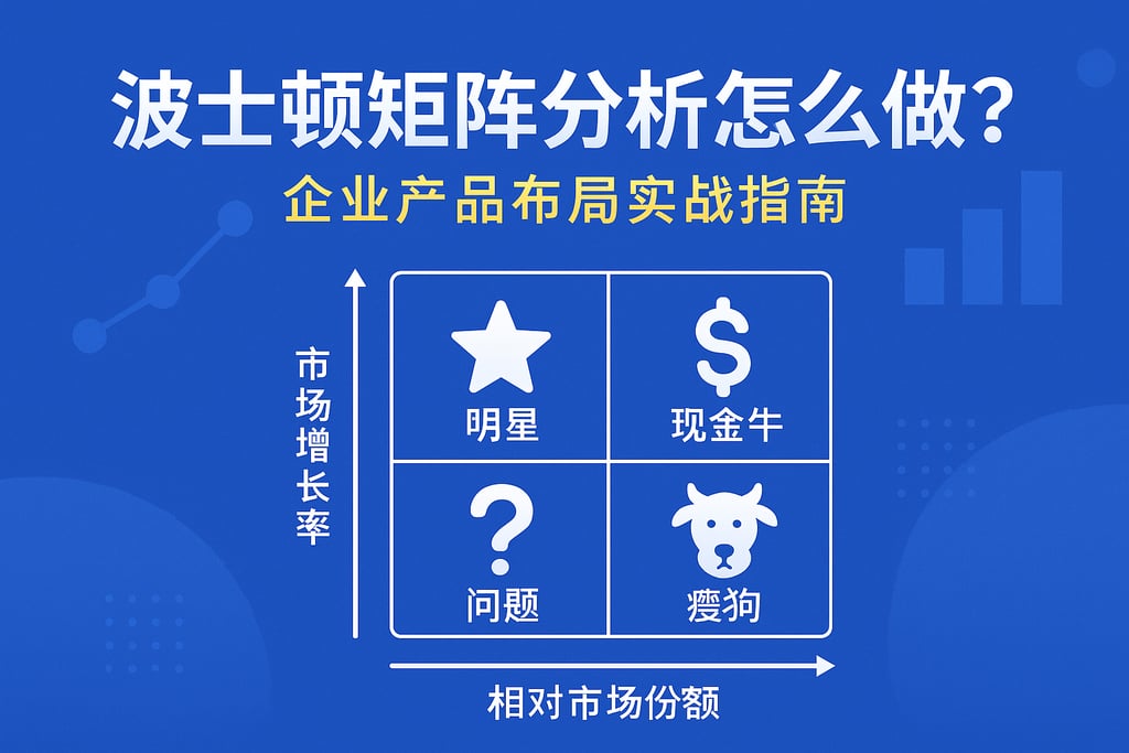 波士顿矩阵分析怎么做？企业产品布局实战指南