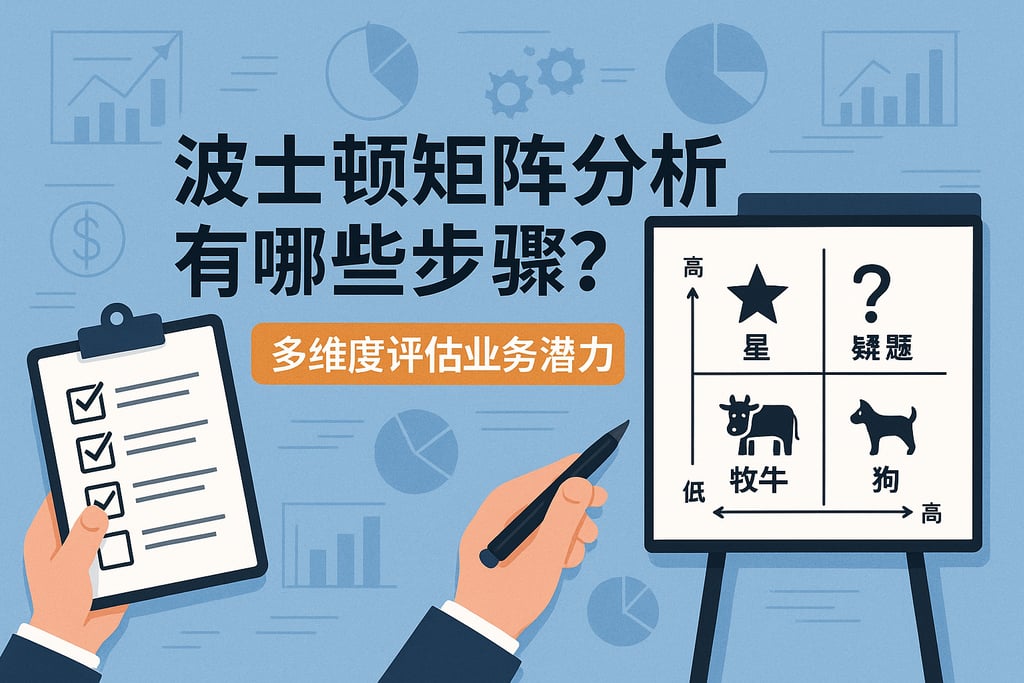 波士顿矩阵分析有哪些步骤？多维度评估业务潜力