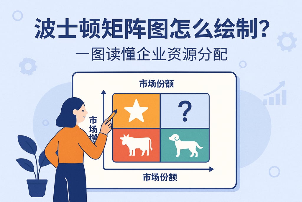 波士顿矩阵图怎么绘制？一图读懂企业资源分配