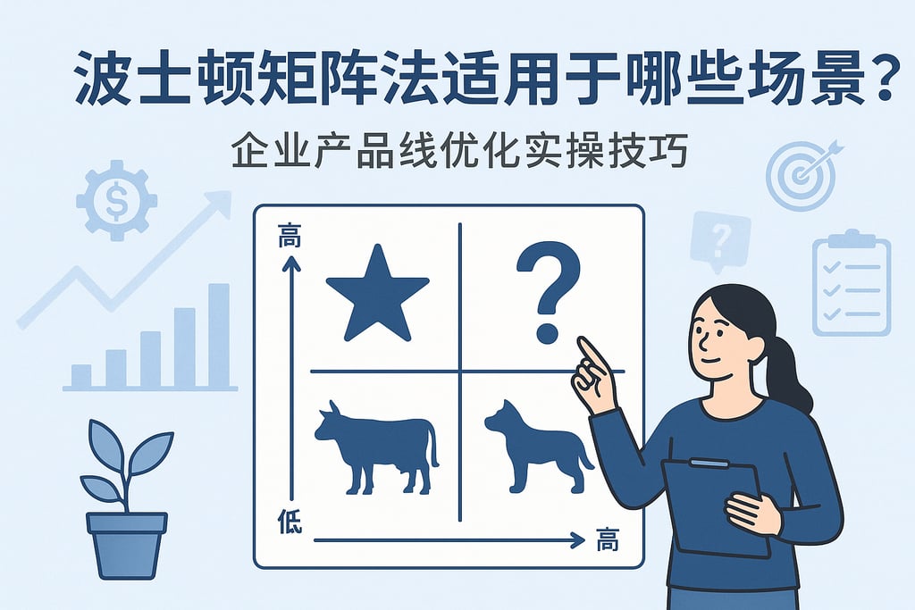 波士顿矩阵法适用于哪些场景？企业产品线优化实操技巧