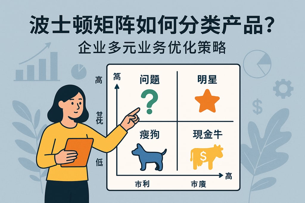 波斯顿矩阵是如何分类产品的？企业多元业务优化策略