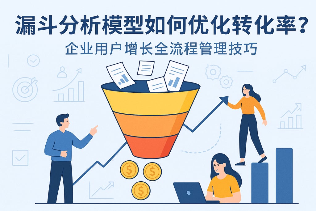 漏斗分析模型如何优化转化率？企业用户增长全流程管理技巧