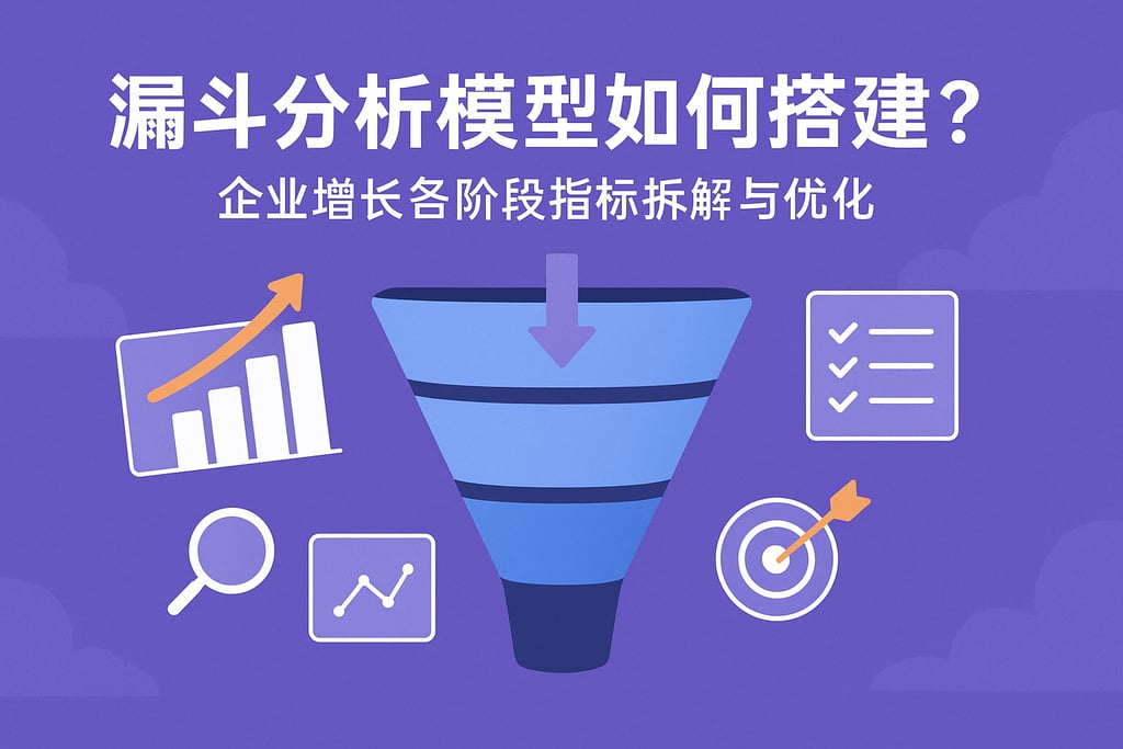 漏斗分析模型如何搭建？企业增长各阶段指标拆解与优化