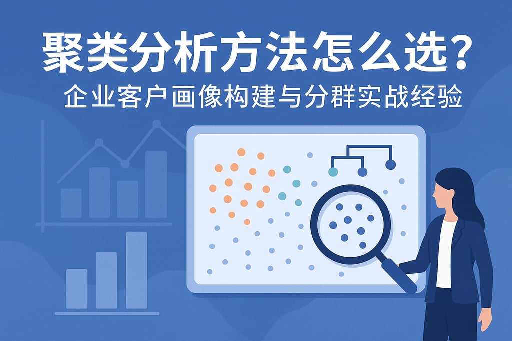 聚类分析方法怎么选？企业客户画像构建与分群实战经验