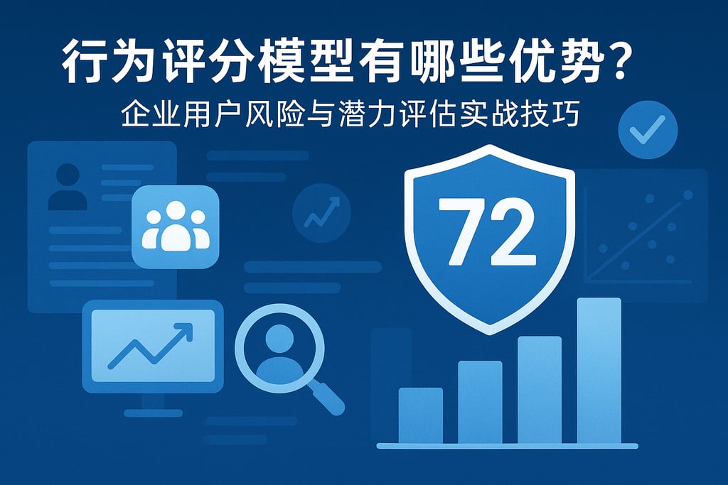 行为评分模型有哪些优势？企业用户风险与潜力评估实战技巧