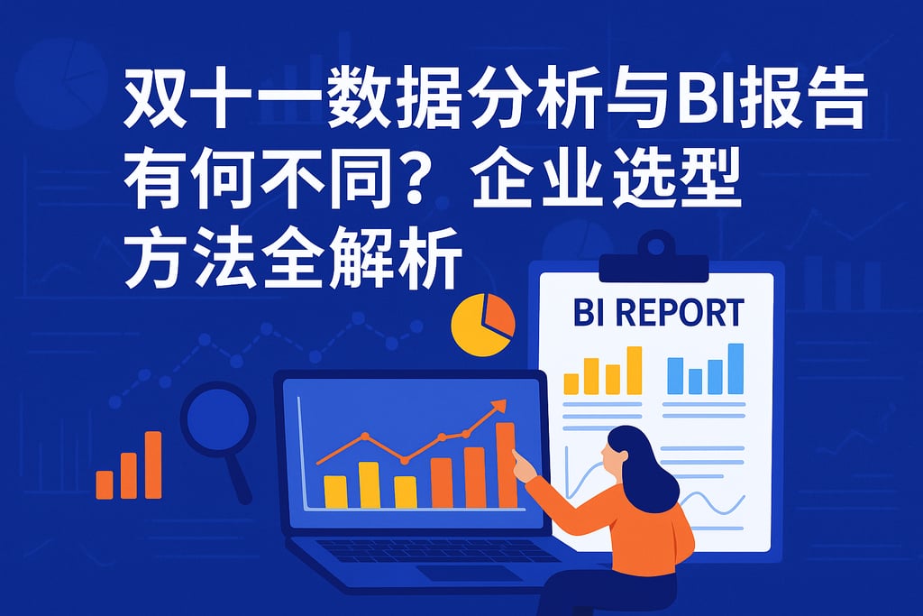 双十一数据分析与BI报告有何不同？企业选型方法全解析