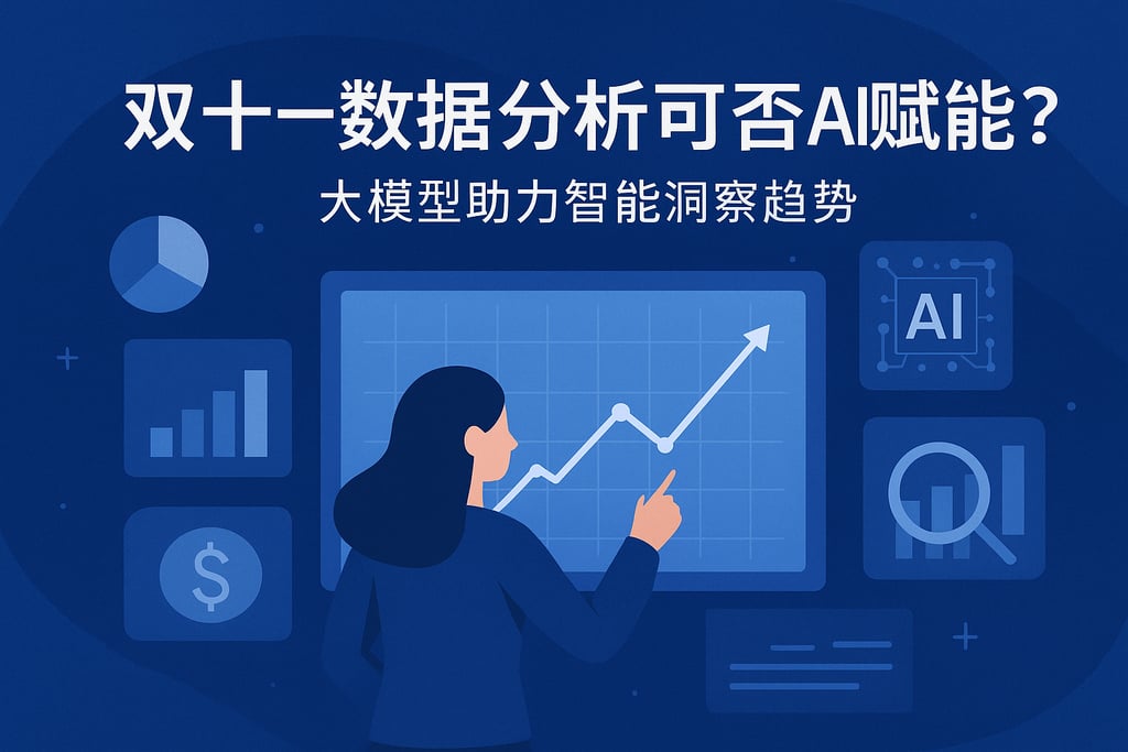 双十一数据分析可否AI赋能？大模型助力智能洞察趋势