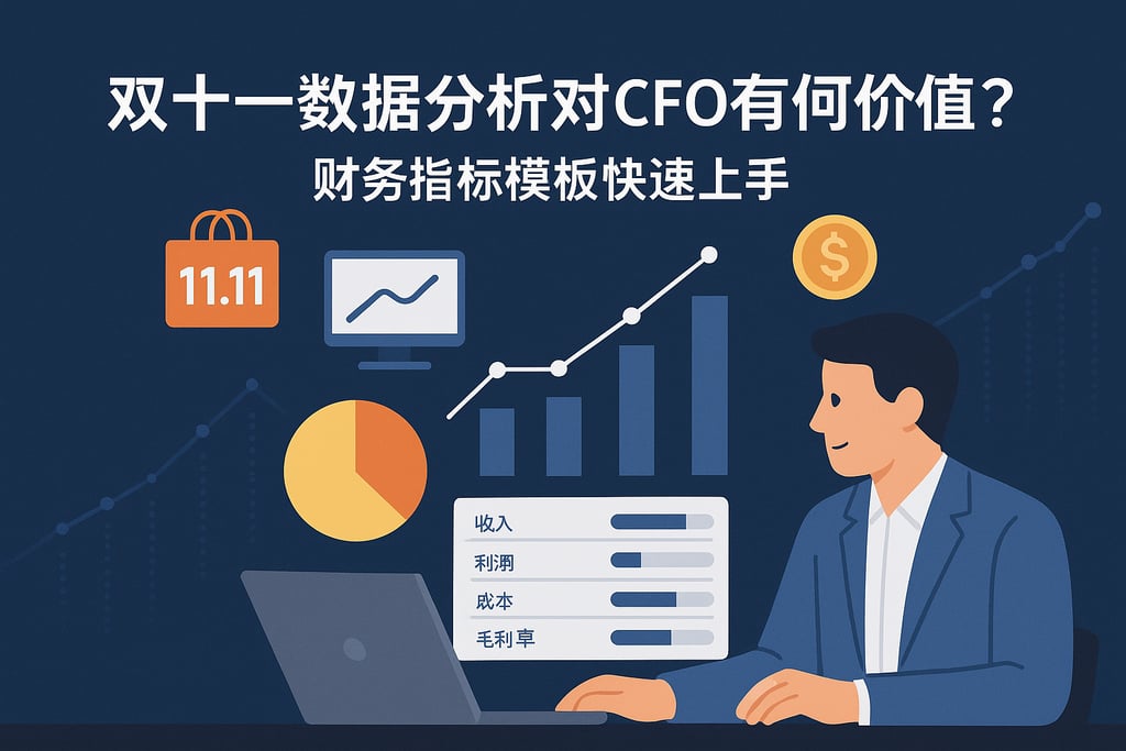 双十一数据分析对CFO有何价值？财务指标模板快速上手