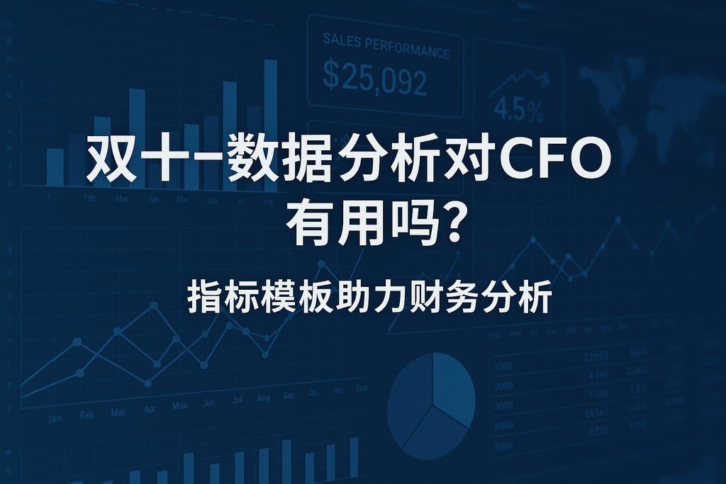 双十一数据分析对CFO有用吗？指标模板助力财务分析