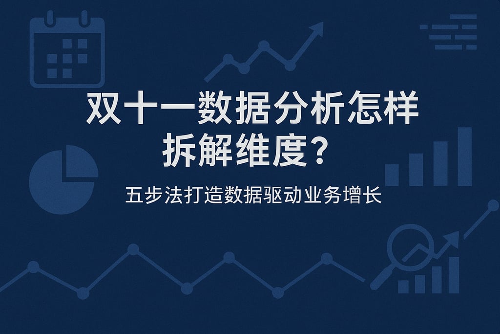 双十一数据分析怎样拆解维度？五步法打造数据驱动业务增长