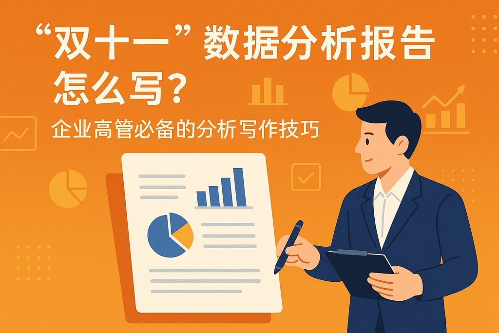 双十一数据分析报告怎么写？企业高管必备的分析写作技巧