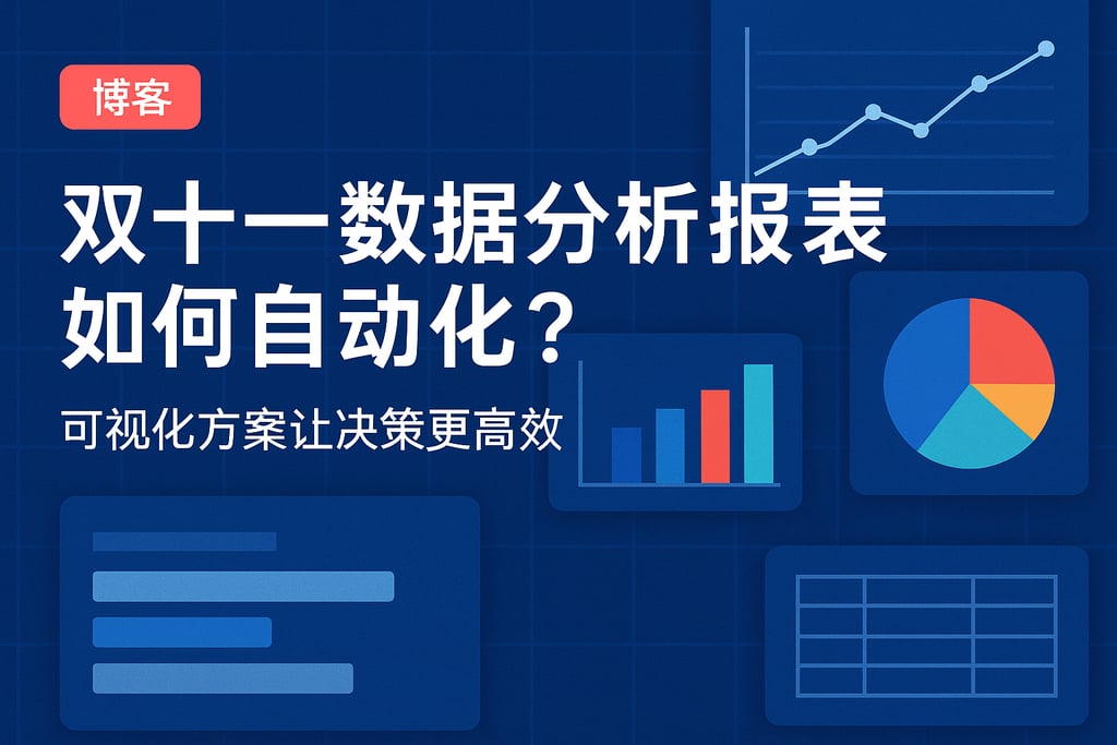 双十一数据分析报表如何自动化？可视化方案让决策更高效