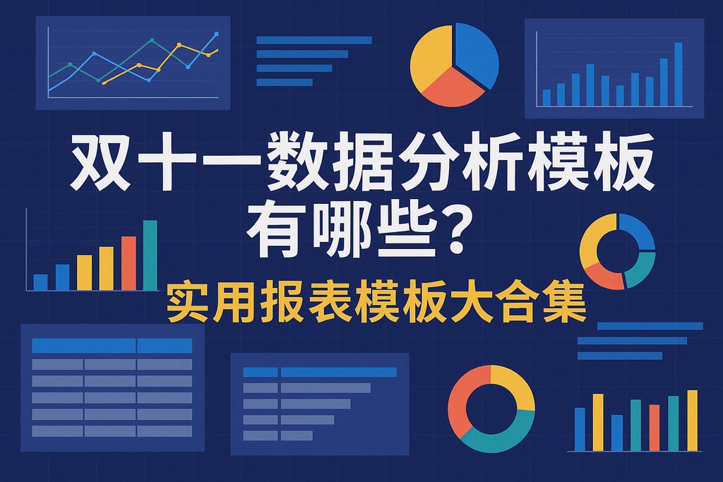 双十一数据分析模板有哪些？实用报表模板大合集
