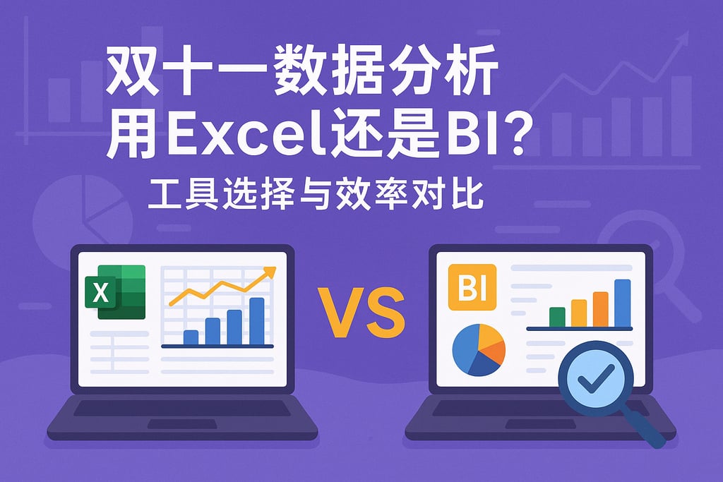 双十一数据分析用Excel还是BI？工具选择与效率对比