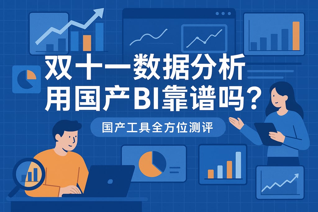 双十一数据分析用国产BI靠谱吗？国产工具全方位测评