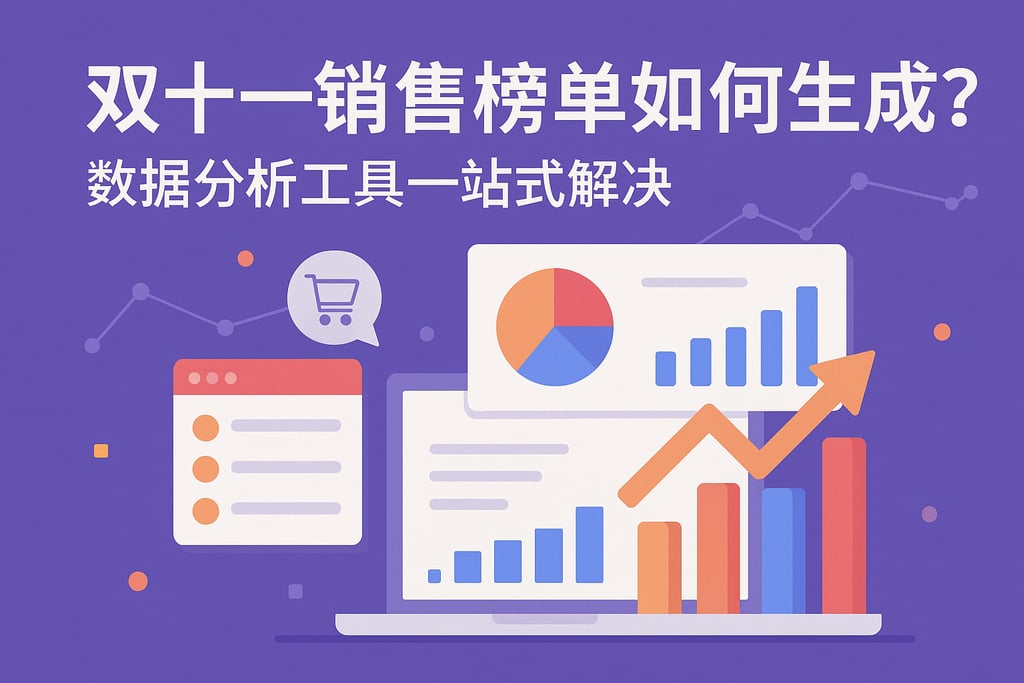 双十一销售榜单如何生成？数据分析工具一站式解决