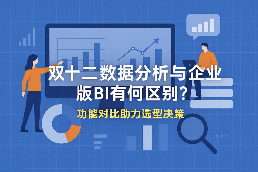 双十二数据分析与企业版BI有何区别？功能对比助力选型决策