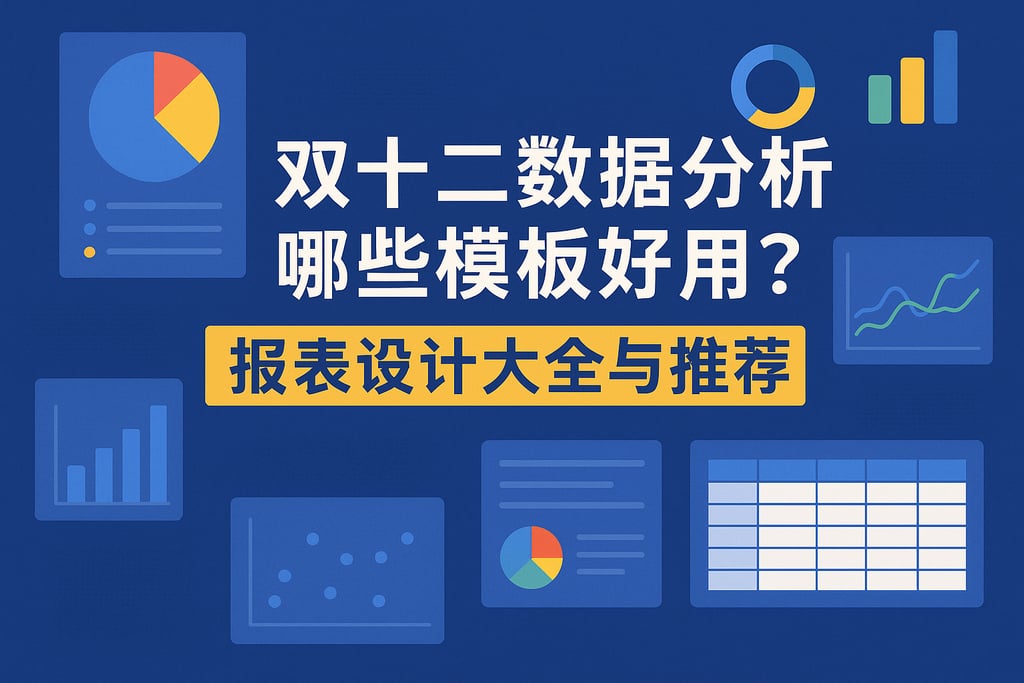 双十二数据分析哪些模板好用？报表设计大全与推荐
