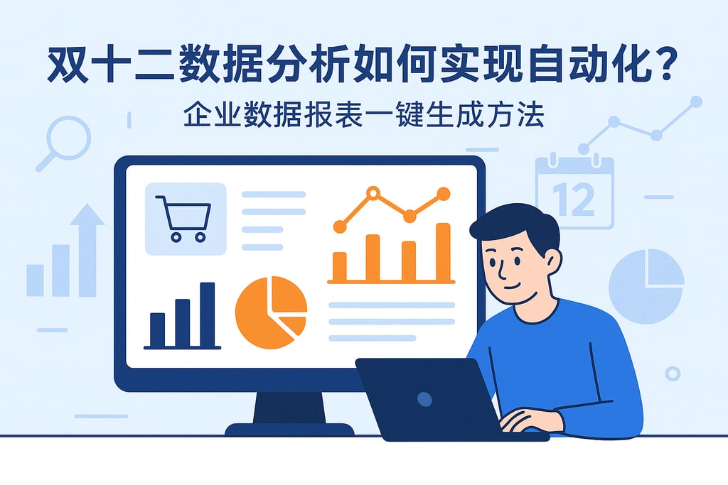 双十二数据分析如何实现自动化？企业数据报表一键生成方法