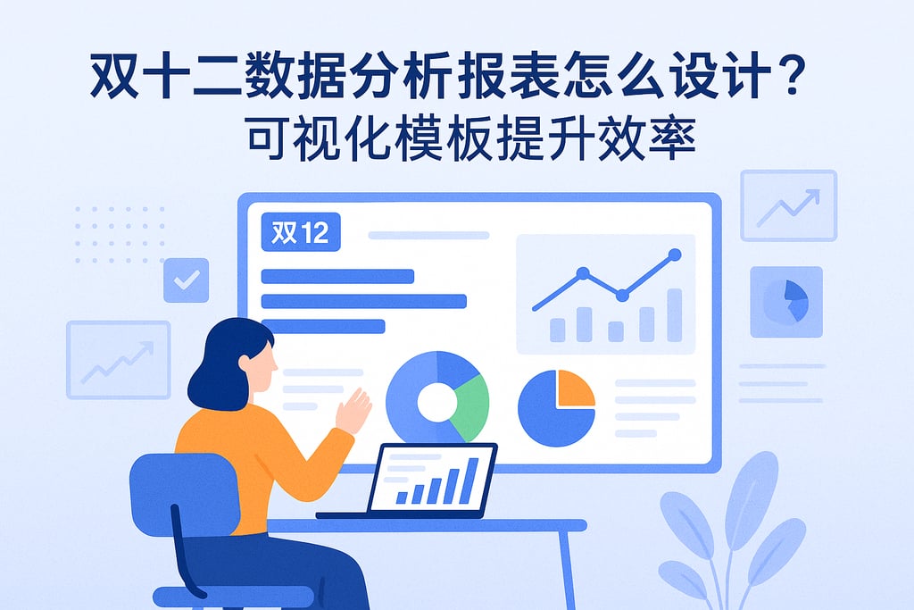 双十二数据分析报表怎么设计？可视化模板提升效率