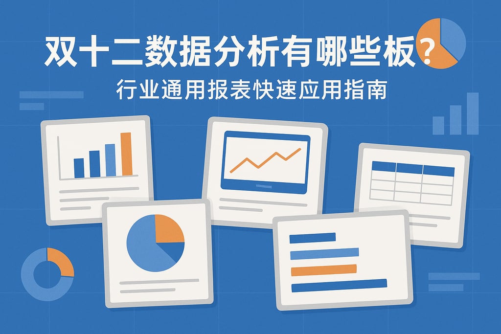 双十二数据分析有哪些模板？行业通用报表快速应用指南