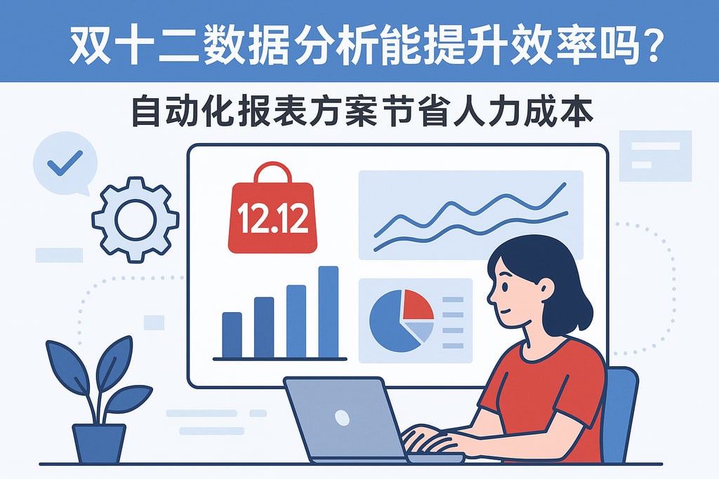 双十二数据分析能提升效率吗？自动化报表方案节省人力成本