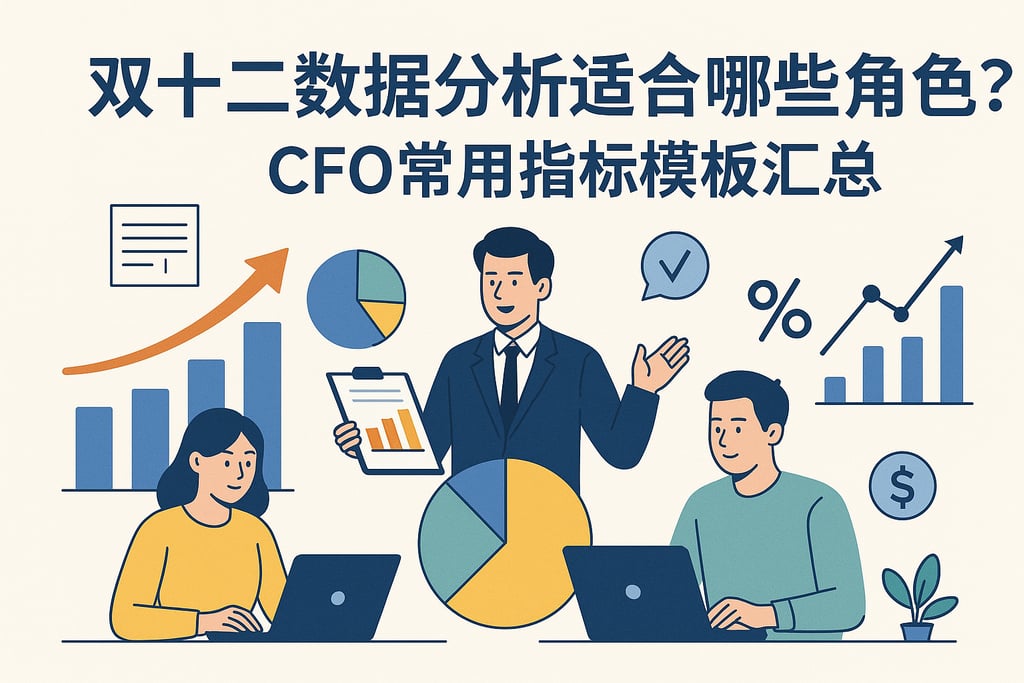 双十二数据分析适合哪些角色？CFO常用指标模板汇总