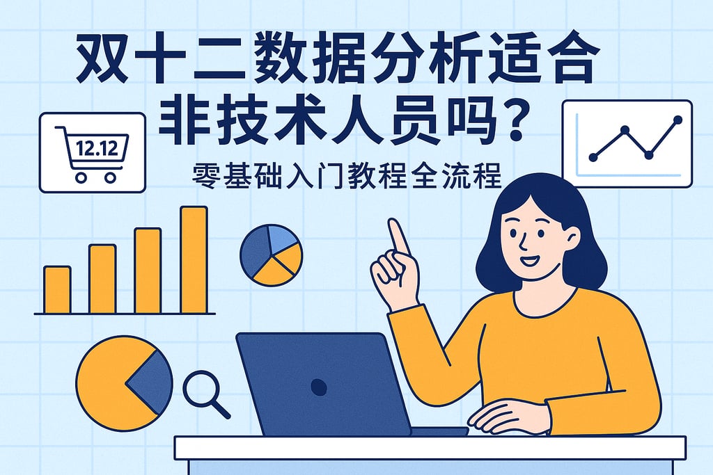 双十二数据分析适合非技术人员吗？零基础入门教程全流程