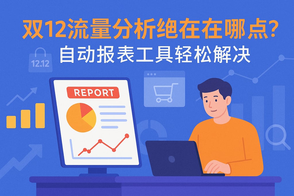 双十二流量分析难点在哪里？自动报表工具轻松解决