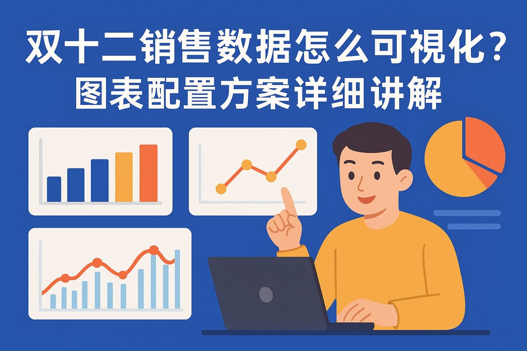 双十二销售数据怎么可视化？图表配置方案详细讲解