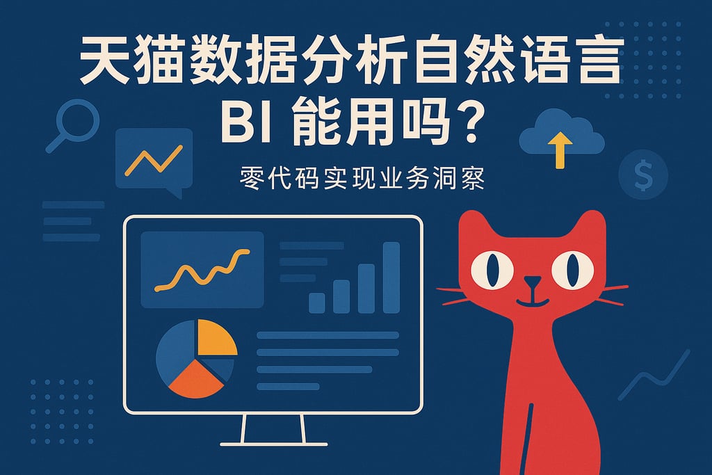 天猫数据分析自然语言BI能用吗？零代码实现业务洞察