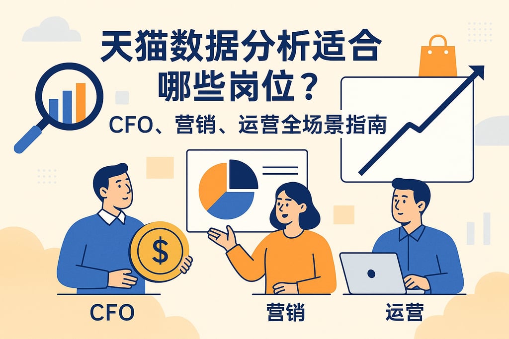 天猫数据分析适合哪些岗位？CFO、营销、运营全场景指南