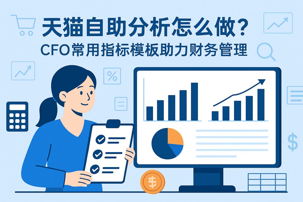 天猫自助分析怎么做？CFO常用指标模板助力财务管理