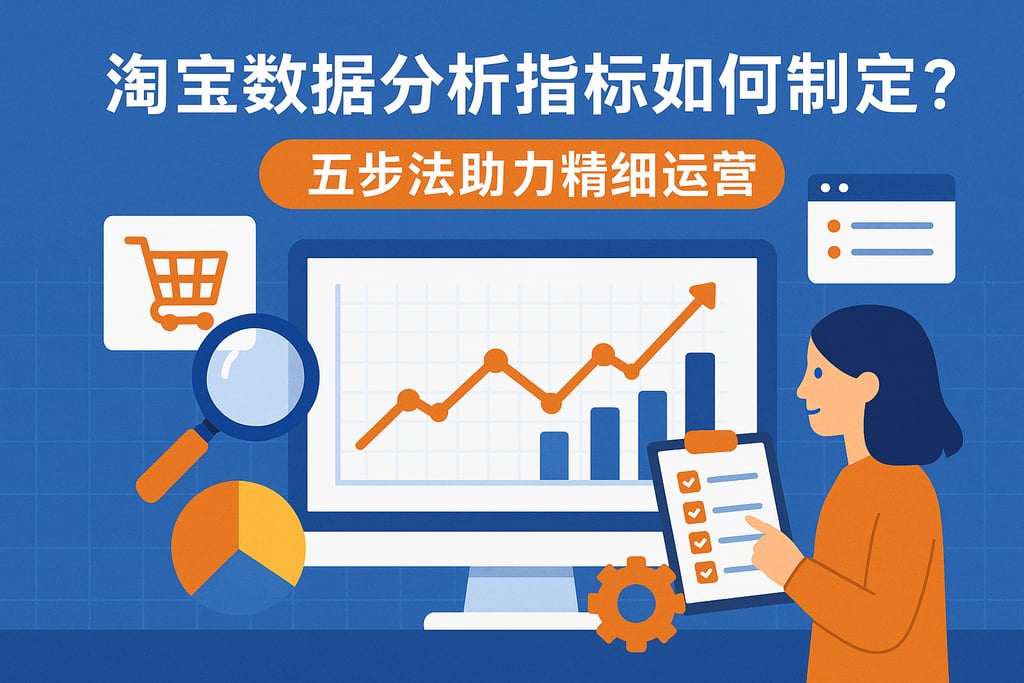 淘宝数据分析指标如何制定？五步法助力精细运营